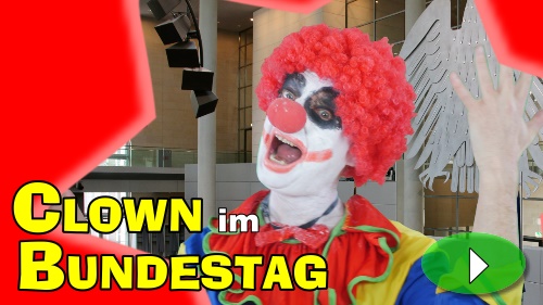 Clown im Bundestag